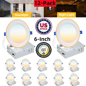 4in. 6in. Recessed LED Light: Ultra Thin LED Recessed Lighting with Junction Box - Picture 1 of 31