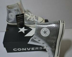 Scarpa Converse All Star silver/egret/black, modello casual, donna 665834C6