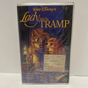 NEW First Release 1987 Disney’s Lady and the Tramp Sealed Black Diamond VHS - Picture 1 of 7
