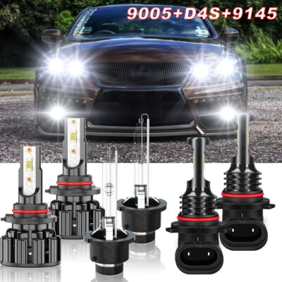 Para ajuste PARA Lexus GS350 2007 2016 LED HID Faro Alto y Bajo + Luz antiniebla Foto 1 de 4