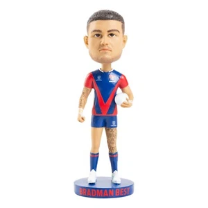 127580 BRADMAN BEST NEWCASTLE KNIGHTS 2025 EDITION BOBBLEHEAD RESIN FIGURINE - Picture 1 of 2