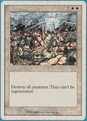 Wrath of God Battle Royale HEAVILY PLD White Rare MTG CARD (ID# 287776) ABUGames - Image 1 of 2