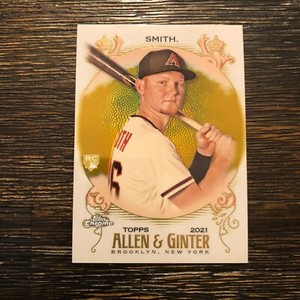 2021 Topps Allen and Ginter Chrome Gold Refractor #294 Pavin Smith /50 RC