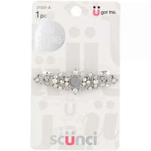 Scunci Real Style Fashion Barrette, Studded, 21531 - Picture 1 of 1