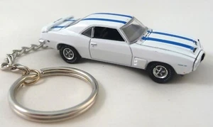 Keychain 1969 Pontiac Firebird TA T/A Trans Am White 2 door '69 Rare Key Chain - Picture 1 of 6