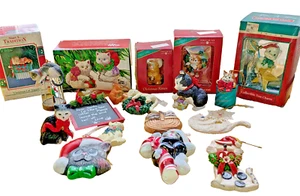 18 Vintage Katze Weihnachtsschmuck gemischte Stile & Arten exzellenter Zustand Kätzchen Kätzchen Posten - Bild 1 von 13