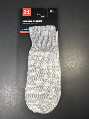 Mitones de punto brillante Under Armour ColdGear para niñas jóvenes OSFM - Nuevos Foto 1 de 4