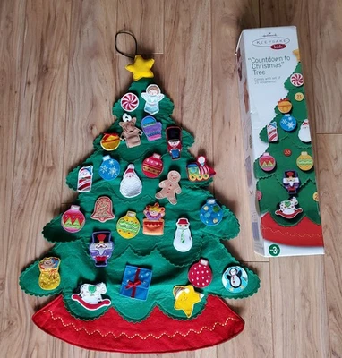 COMPLETE Hallmark Keepsake 2004 Kids Countdown To Christmas Advent Calendar Felt - Image 1 of 4