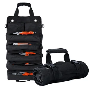 Portable Foldable Roll-Up Waterproof Tool Bag Organizer with 5 Compartments &... - Bild 1 von 7