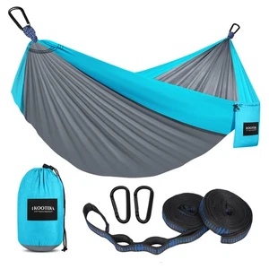 Camping Hammock 500 lbs Capacity, Portable Hammocks with Tree Straps & Attach... - Picture 1 of 7