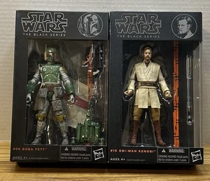 Brandneu Star Wars The Black Series Actionfiguren - Boba Fett & Obi-Wan Kenobi - Bild 1 von 9