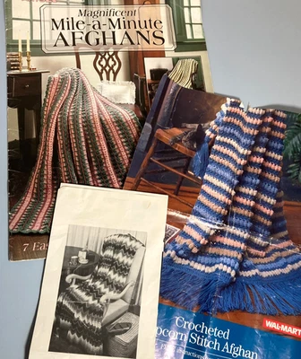 9 Crochet Afghan Patterns - Easy-To-Crochet Vintage Designs - Image 1 of 4