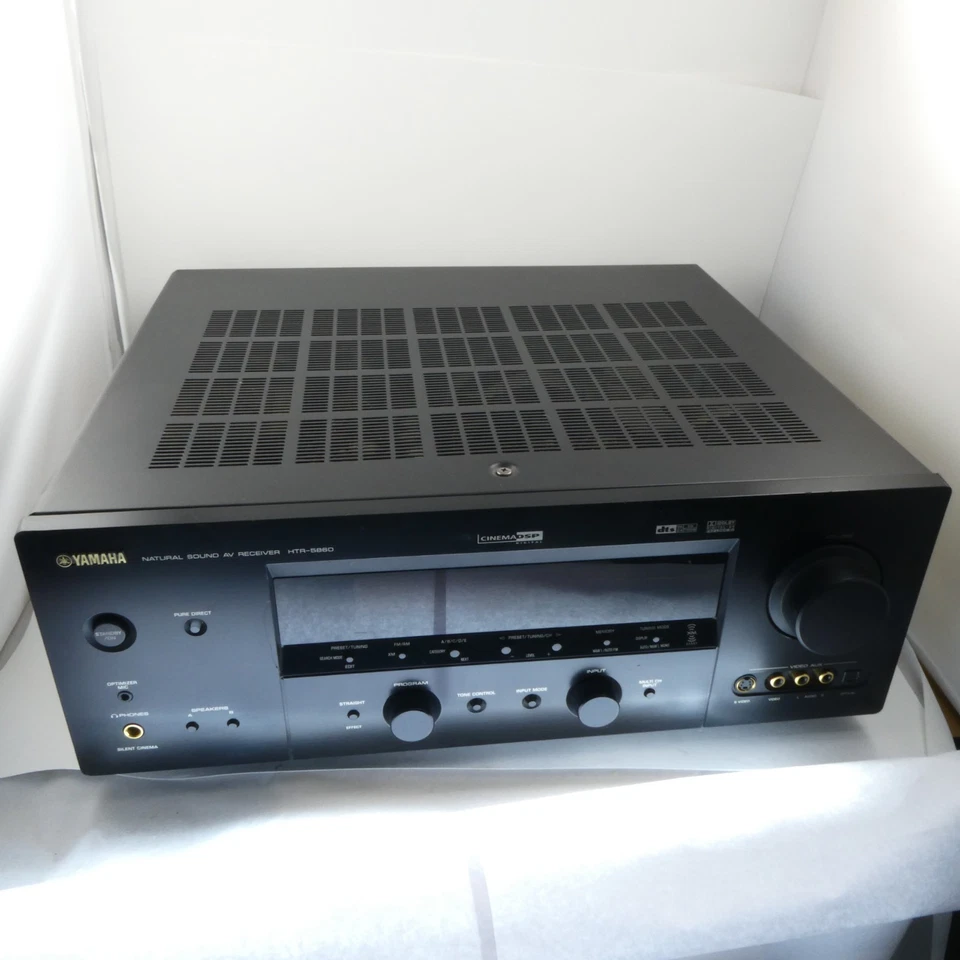"READ" Yamaha HTR 5860 7.1 Channel Natural Sound AV Receiver Control Bundle - Image 1 of 4