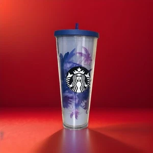Starbucks RARO Lavanda Púrpura Flor Venti Copa Fría 2016 En muy buen estado - Imagen 1 de 16