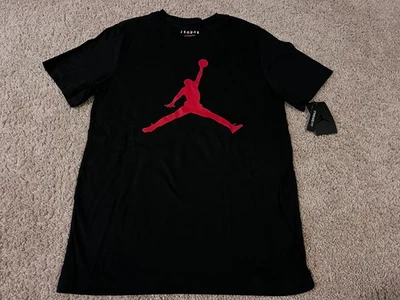 Nike Air Jordan Retro Jumpman Chicago Bulls 23 Luka 77 Tatum Negro Rojo Camiseta S Foto 1 de 3