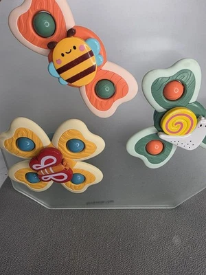 3Pcs Spinning Baby Bath Toys 12-18 Months, Suction Cup Spinner Toys for Baby,... - Image 1 of 4