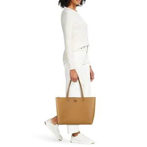 Tory Burch McGraw Leder Tasche Tiramisu Braun - Bild 1 von 12