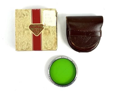 Rollei Hellgrun Light Green Filter Bay 3 for Planar Xenotar 2.8 W/ Case & Box - Image 1 of 4