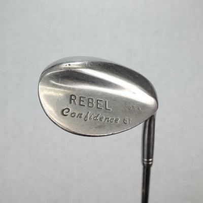 Vintage Rebel Confidence 61 Golf Wedge Edelstahl USA Dot Face Stahl RH 35,5" - Bild 1 von 4