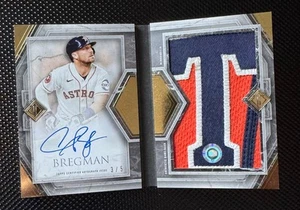2023 Topps Transcendent Alex Bregman On-Card Auto💥3/5💥Booklet Astros🔥🔥 - Picture 1 of 3