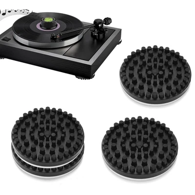 Turntable Isolation Feet Anti-Vibration Rubber Pad for HiFi Audio Record Player - Image 1 of 4