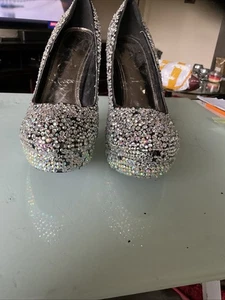 NEW PAIR OF BRECKELLES BLACK STILLETO PUMP SZ-11 - Picture 1 of 19