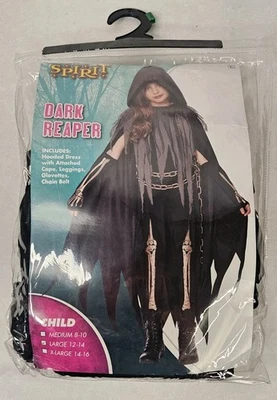 Дух Хэллоуин костюм темный жнец костюм ребенка размер большой 12-14  - Изображение 1 из 4