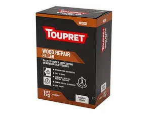 Toupret Wood Repair Filler White 1kg Quick Drying No Depth Limit TOUTTREPOW01 - Picture 1 of 2