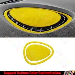 For Mini Cooper Clubman F54 Yellow Suede Middle Console Air Outlet Vent Trim 2* - Picture 1 of 8