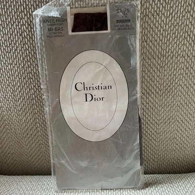 Sandalia Christian Dior de Colección Transparente Hasta la Rodilla Pie 8.5-11 Borgoña 1 Par Nip Foto 1 de 4