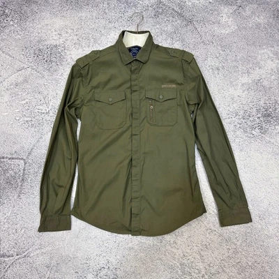 Diesel Mens Green Cotton Overshirt L size Slim Fit - Image 1 of 4