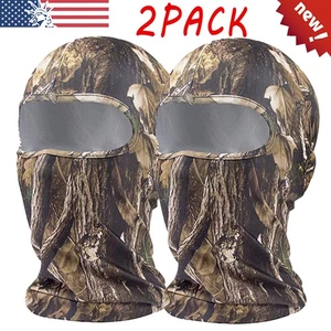 2x Tactical Camo Balaclava Face Mask Ski Shiesty Mask for Men Women UV Protector - Picture 1 of 10