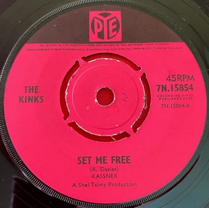 The Kinks Set Me Free 7" UK ORIG 1965 Pye 7N.15854 b/w I Need You VINYL - Picture 1 of 6