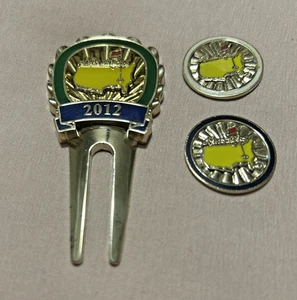 Masters Tournament Divot Tool Set 2012 Augusta Golfball Marker Geschenk Sammler - Bild 1 von 4