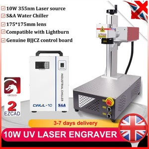 Macchina marcatrice incisore laser UV 10W 355nm per tazza vetro metallo acrilico - Foto 1 di 12