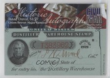 2022 Historic Auto Civil War Cut Signatures 61/77 Isaac Duval Auto c9a