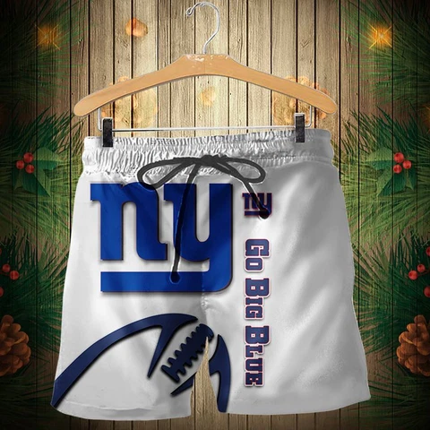 New York Giants Mens Quick Dry Swim Trunks Football Drawstring Board Shorts Gift Cover