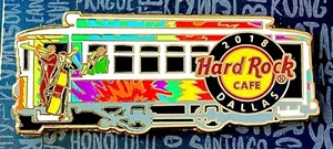 2018 HARD ROCK CAFE DALLAS GAY PRIDE RAINBOW TROLLEY CAR LE PIN - Picture 1 of 1