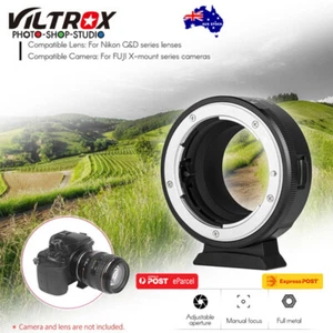 AU*Viltrox NF-FX1 Manual Focus Lens Adapter for Nikon G&D Lens to Fuji X-mount C - Picture 1 of 12