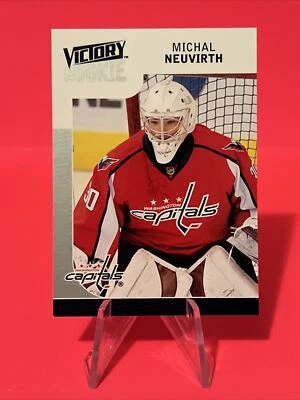 2009-10 Upper Deck Victory Michal Neuvirth Rookie Capitals Goalie RC - Image 1 of 2