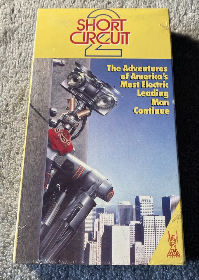 Short Circuit 2 VHS Johnny 5 Robot Steve Gutenberg Free Shipping D3 - Image 1 of 4