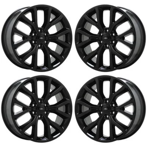 22" Ford Expedition Gloss Black wheels rims Factory OEM set 10145 EXCHANGE - Picture 1 of 8