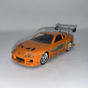 Fast & Furious 1:32 1995 Toyota Supra Die Cast Model Car Orange Jada - Picture 1 of 8