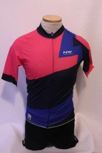 New Northwave Men's Extreme 2 Cycling Bike Jersey Blue Pink Large Short Sleeve - Picture 1 of 2