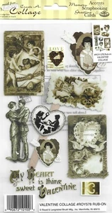 Collage de San Valentín E-Z Rub-On Transfers - Artesanía, Tarjetería, Álbum de recortes ROY578 - Imagen 1 de 2