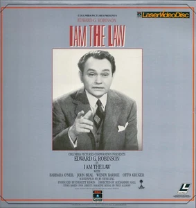 I Am The Law (1938) Laserdisc - Picture 1 of 2