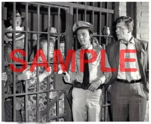 The Andy Griffith Show's Andy Taylor and Barney Fife at Jail 8" X 10" B&W Photo - Picture 1 of 1