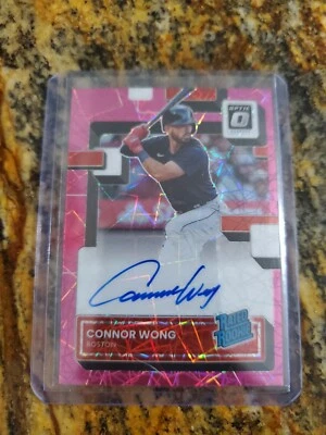 Connor Wong 2022 Donruss Optic Rated Rookie AUTO pink Velocity /49 - Image 1 of 2