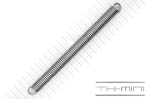 Zug-Feder 2,5mm Haken Öse 15x193mm 27,5kg Spiral Edel-stahl rostfrei Metall - Picture 1 of 1