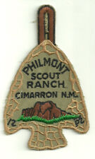 1960's Philmont Scout Ranch Arrowhead Patch Cimarron N.M. cloth back BSA Patch